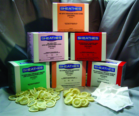 Sheathes™ Endocavity Ultrasound Probe Cover  1.25 X 8 Inch Polyisoprene NonSterile For Ultrasound Covers Latex (100/BX 24BX/CS) by Sheathing Technologies, Inc.  ID 10001